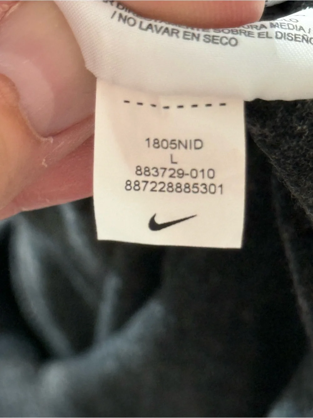 Nike Gym Vintage Hoodie Womens L Gray Full Zip Just Do It Y2K Athleisure